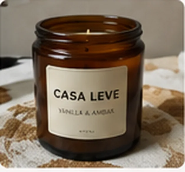 Foto comum de vela aromática enviada pelo vendedor