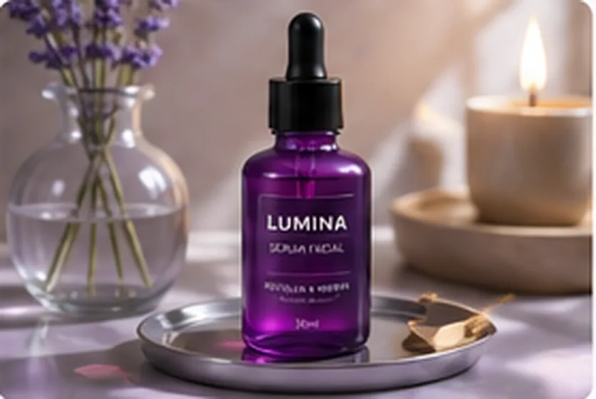 Imagem publicitária gerada para o sérum